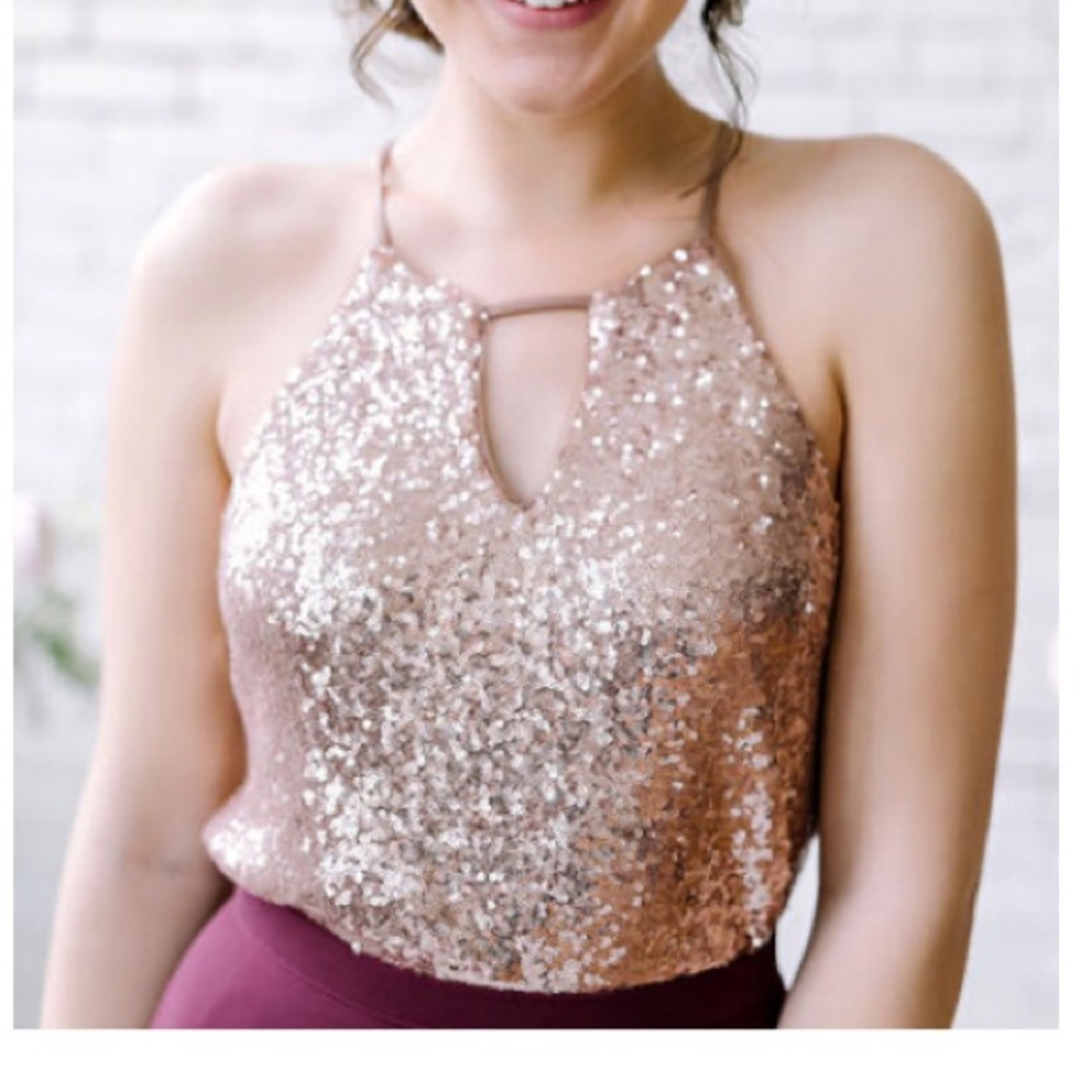 Sequin bridesmaid top